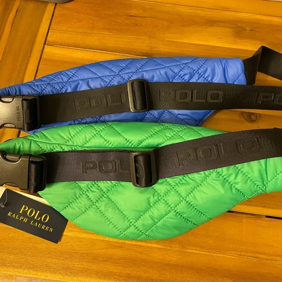 NEW 2 Polo Ralph Lauren Unisex Camden QUILTED PUFFER Fanny Pack/Crossbody - Picture 4 of 9